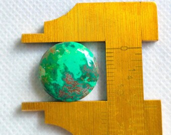 Hubei Turquoise Cab 15x15 MM, 10 Crt, Natural Turquoise.