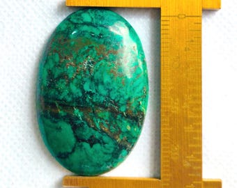 Hubei Turquoise Cab 25x38 MM 36 Crt, Natural Turquoise.