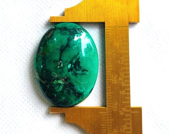 Hubei Turquoise Cab 25x35 MM 46 Crt, Natural Turquoise.