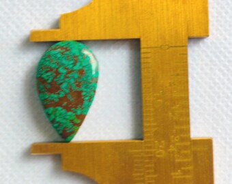 Hubei Turquoise Cab 12x20 MM 8 Crt, Natural Turquoise.