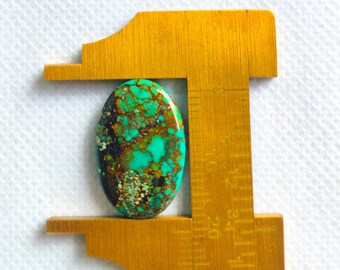 Hubei Turquoise Cab 12x21 MM, 10 Crt, Natural Turquoise.