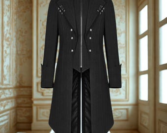 Redingote Gothique CAMDOM - Costume Médiéval Steampunk Homme