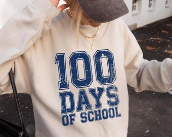 100 Days of School Shirt, Teacher Team Shirts, 100th Day Of School Sweatshirt, Teacher 100th Day Of School Celebration, Back to School Shirt