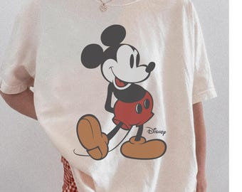 Comfort Colors Mickey Shirt, Cute Mickey Shirts, Retro Mickey T-shirt, Mouse Shirt, Family Vacation Tshirt, Family Trip, Mickey Lover Gift