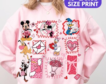 Coquette Bows Mickey and Friends Disney Valentine Shirt & Sweatshirt, Happy Valentine’s Day 2026 Tee, Disney Valentine Gift For Her