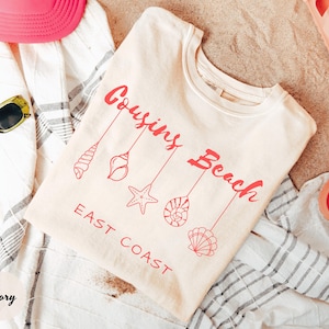 Comfort Colors® Cousins Beach T-Shirt TSITP Shirt The Summer I Turned Pretty Tee Team Conrad Team Belly East Coast Beach Shirt Team Jeremiah