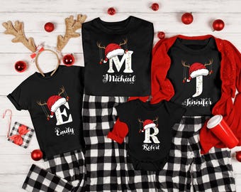 Matching Family Christmas Shirts, Family Christmas Shirt, Matching Xmas Tees, Custom Christmas Tee, Personalized Name Christmas Family Shirt
