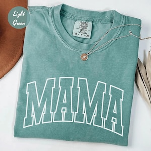 Comfort Colors® Retro Mama Shirt Mothers Day Gift From Daughter for Mom Mama Tshirt For Birthday For Her Baby Shower Christmas