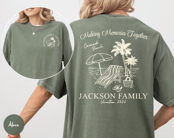 Comfort Colors® Family Vacation Shirts - Family Beach Trip Tshirt - Summer Vacation Tee - Island Tropical Coastal Trip - Family Vacay Gift