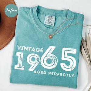 Comfort Colors® 60th Birthday Shirt, Vintage 1965 Shirt, 60th Birthday Gift For Women, 60th Birthday Gift For Men, 60th Birthday Woman