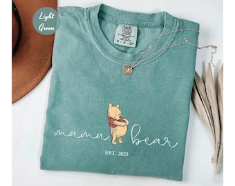 Comfort Colors® Custom Mama Bear Shirt, Personalized Mama Shirt, Mama Shirt, Gift for Mom, Gift for Grandma, Mothers Day Shirt, New Mom Tee