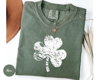 Comfort Colors® Retro Shamrock Shirt, Womens Lucky Shirt, St Patricks Day Shirt, Shenanigans Begin, Funny Irish Shirt, Saint Patricks Day