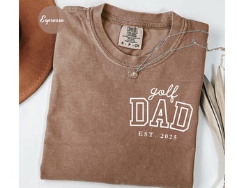 Comfort Colors® Golf Dad Shirt For Fathers Day, Golf Dad Appreciation Shirts, Best Dad By Par, Best Grandpa Golf Shirt, Dad Golfing Shirt