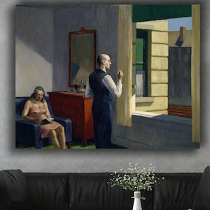 Edward Hopper &#39;Hotel by a Railroad&#39; Canvas Print: American Realism Wall Art