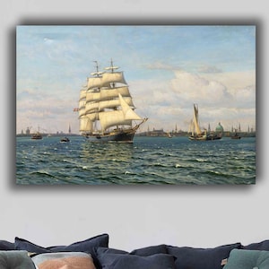 vilhelm karl ferdinand arnesen the Schulschiff Georg Bühne Leinwanddruck 2015 Moderne Wandkunst, Kunst, Ölgemälde, Leinwanddruck