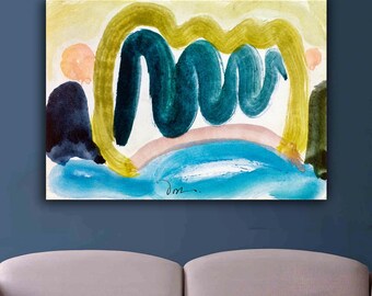 Arthur Dove Canvas Print: Abstract Modernist Landscape Wall Art