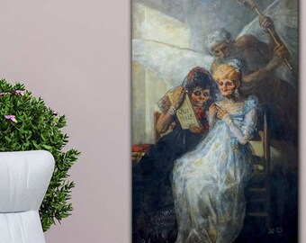 Francisco Goya Canvas Print | Dark Romantic Art | Spanish Old Master Painting | Dramatic Classical Wall Art Decor