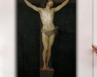 Francisco Goya Crucifixion Canvas Print | Religious Classical Art | Spanish Old Master | Sacred Christian Wall Art
