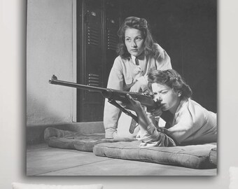 1942 Girls Marksmanship Training Vintage Photo Roosevelt High School Los Angeles Wall Art