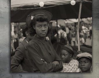 Gordon Parks 1941 African American Portrait Photograph | Vintage Documentary Wall Art | Historical Black and White Photo Print