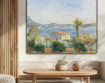 Renoir Impressionist Coastal Painting: French Landscape Art Print