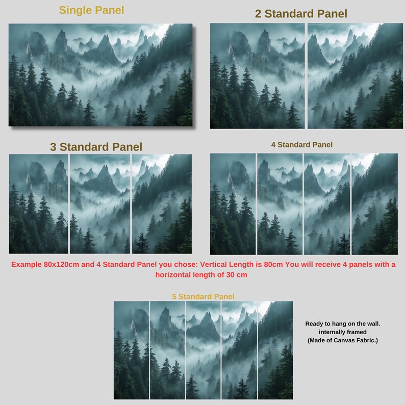 Abstract Set of 3 Canvas Wall Art, Modern Triptych Painting, Colorful ...