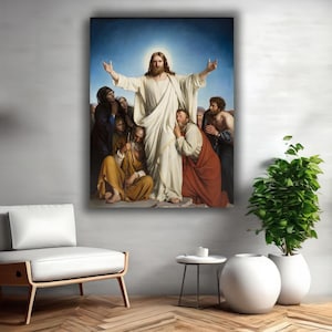 carl bloch, Christus Consolator Canvas Wall Art, Famous Design, Different Style, carl bloch Christus Consolator Poster, Print, famous canvas