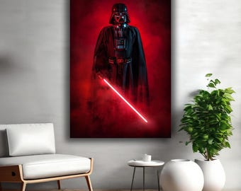 Darth Vader Star Wars Canvas Print: Dark Side Sci-Fi Decor