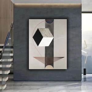 El Lissitzky Geometric Canvas Print: 1925 Constructivism Art