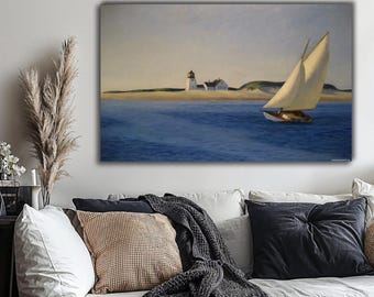 Edward Hopper "The Long Leg" Print: Vintage Nautical Seascape Canvas Art