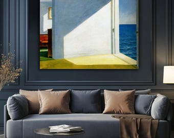 Edward Hopper 'Rooms by the Sea' Canvas Print: Coastal Realism Wall Art