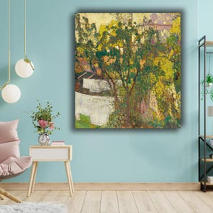 Georges Lemmen Tree Canvas Print: Pointillist Post-Impressionist Wall Art