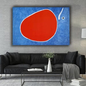 Joan Miro Blue Canvas Wall Art,Surreal Wall Decor,Joan Miro Print,Luxury Wall Art,Surrealism art,Ready to Hang Canvas Joan Miro Poster