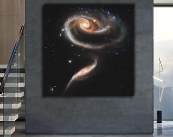 NASA Hubble Rose der Galaxien | Kosmische Weltraum Wandkunst | Astronomie-Liebhaber-Druck