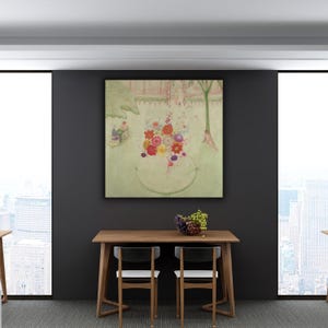 florine stettheimer Canvas Wall Art Russian Bank, 1921 K Wall Art Natural canvas Famous artistic art florine stettheimer Art poster