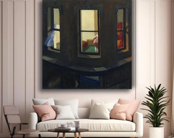 Edward Hopper "Night Windows" Canvas Print: Famous Wall Art