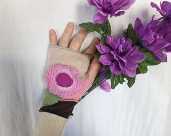 12 Years - Adult S Recycled Cashmere Arm Warmers Fingerless Gloves