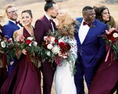 Last of Fabric- Big Sur Burgundy- Silky Satin Jersey~ Octopus Convertible Infinity Wrap Dress ~ Marsala Bridesmaids, Wedding Guest