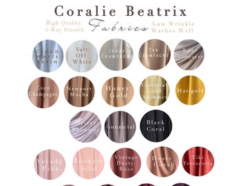 Swatch of Coralie Beatrix Solid 4- Way Stretch Dress Fabric-.99 cents PER Color Sample- Free Shipping in US- Peacock, Plum, Burgundy, Teal