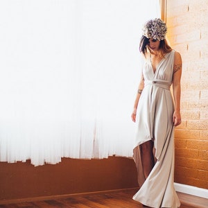 Infinity Dress • Convertible Bridesmaid Dress • Multiway Wrap Dress • Custom Size • Travel-Friendly • Minimalist Wedding Dress, 25+ Colors