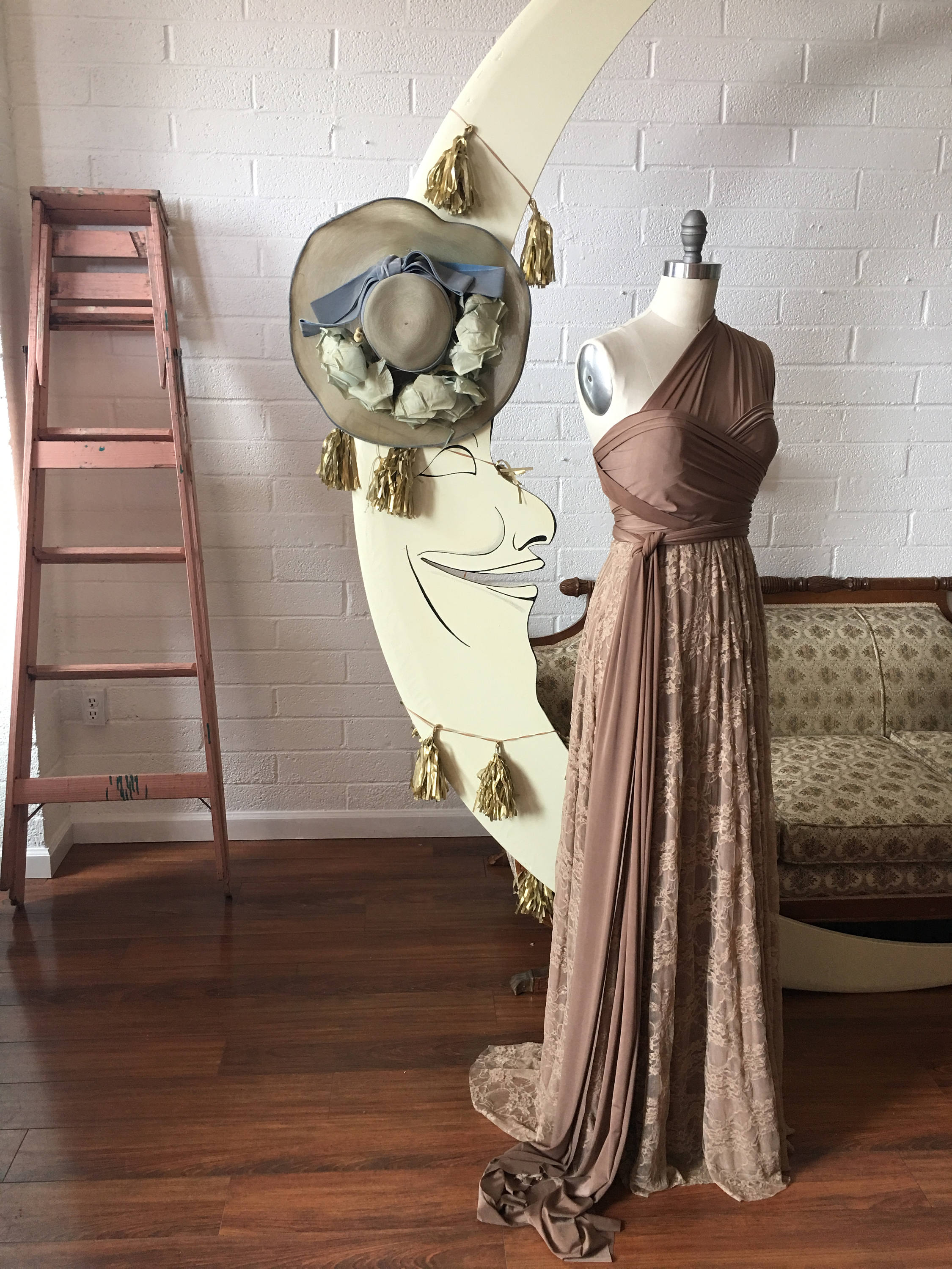 Bridesmaid Ombre Infinity Dress – Two-toned Lace Convertible