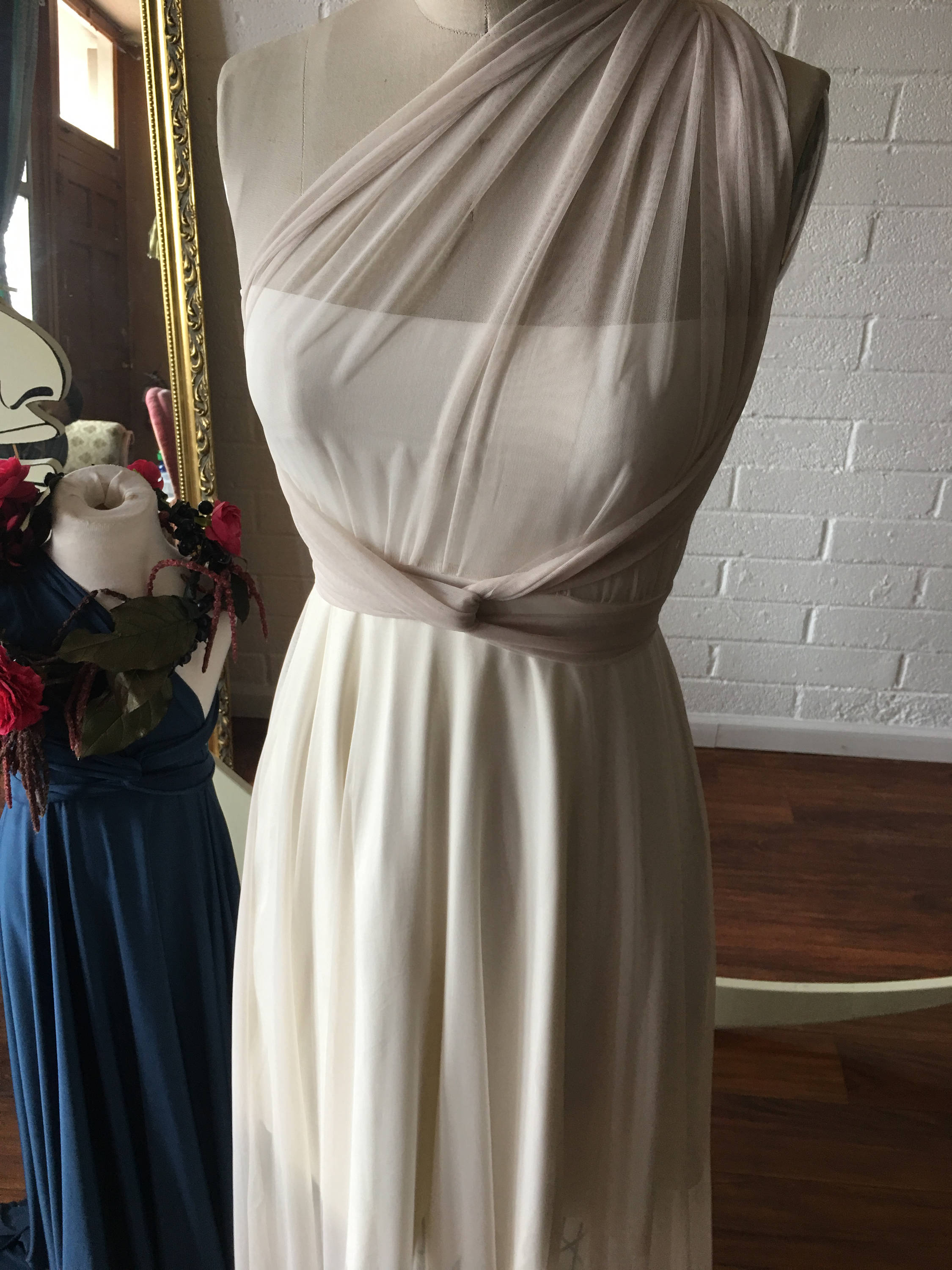 mesh infinity dress