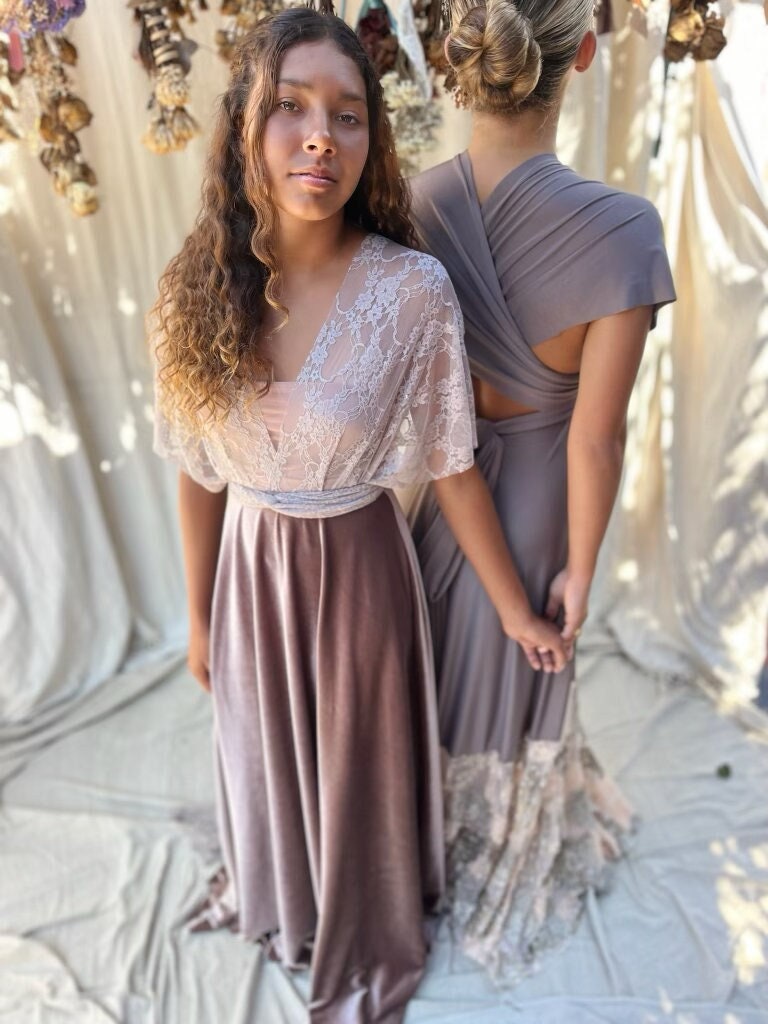 Bridesmaid Dress Earth Tones