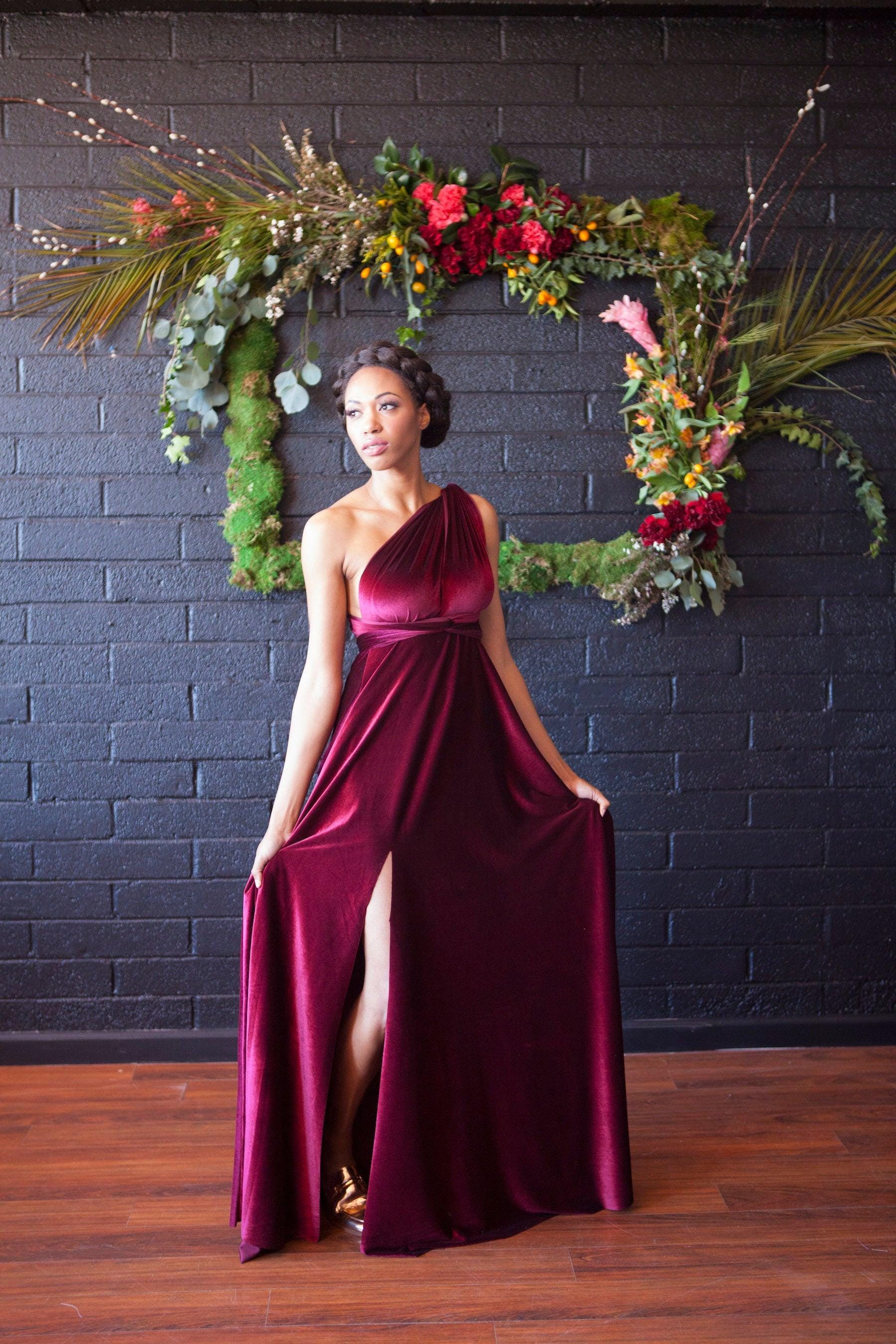 Green Velvet Maternity Gown - Etsy