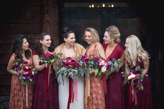 Persimmon bridesmaid dresses hotsell