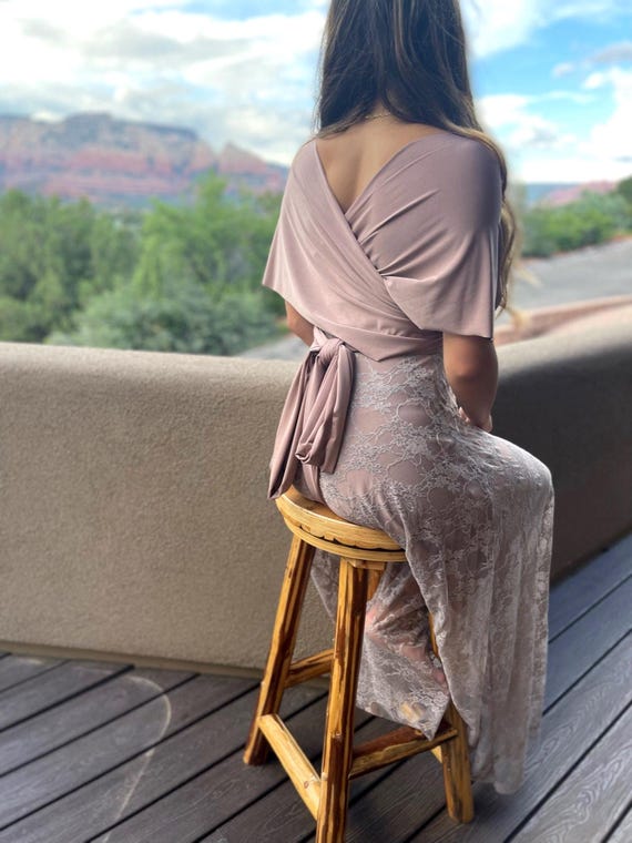 convertible wrap dress short Cienna Dee Short Wrap Dress