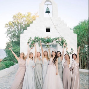 Custom Coralie Beatrix Maxi Infinity Multiway Wrap Dress All sizes. Plus, Petite, Tall, Short. Bridesmaids, Wedding, Maternity, Plus Size image 3