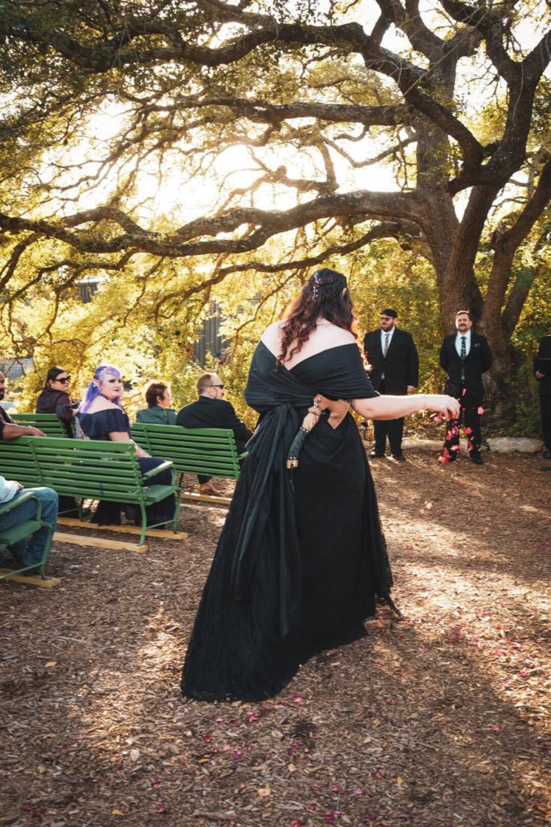 Custom Black Infinity Wrap Dress: Versatile Maxi LBD