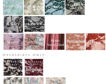 Stretch Lace Fabric Swatch: Bridal & Dress Color Options for the Coralie Beatrix Infinity Dress