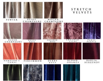 Velvet Swatches- Choose from 15+ Colors Infinity Convertible Wrap Dress .99 cents PER Color Sample- Free Shipping in US